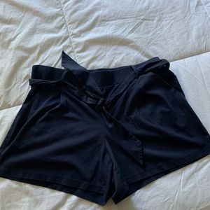 Loft Navy Tie Shorts